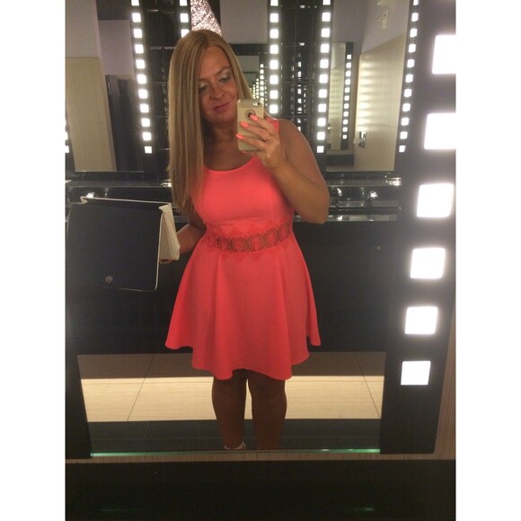 H&M Pink Sleeveless Tank Mini Dress Size 10 - Picture 5 of 5